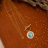 14k Gold-Filled Pendant in Golden Hills Turquoise