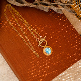 14k Gold-Filled Pendant in Golden Hills Turquoise