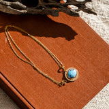 14k Gold-Filled Pendant in Golden Hills Turquoise