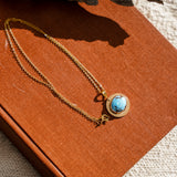 14k Gold-Filled Pendant in Golden Hills Turquoise