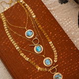 14k Gold-Filled Pendant in Golden Hills Turquoise