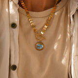 14k Gold-Filled Pendant in Golden Hills Turquoise