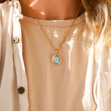 14k Gold-Filled Pendant in Golden Hills Turquoise