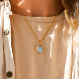 14k Gold-Filled Pendant in Golden Hills Turquoise