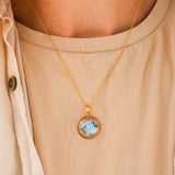 14k Gold-Filled Pendant in Golden Hills Turquoise