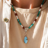 Necklace in Golden Hills Turquoise