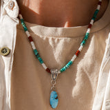 Necklace in Golden Hills Turquoise
