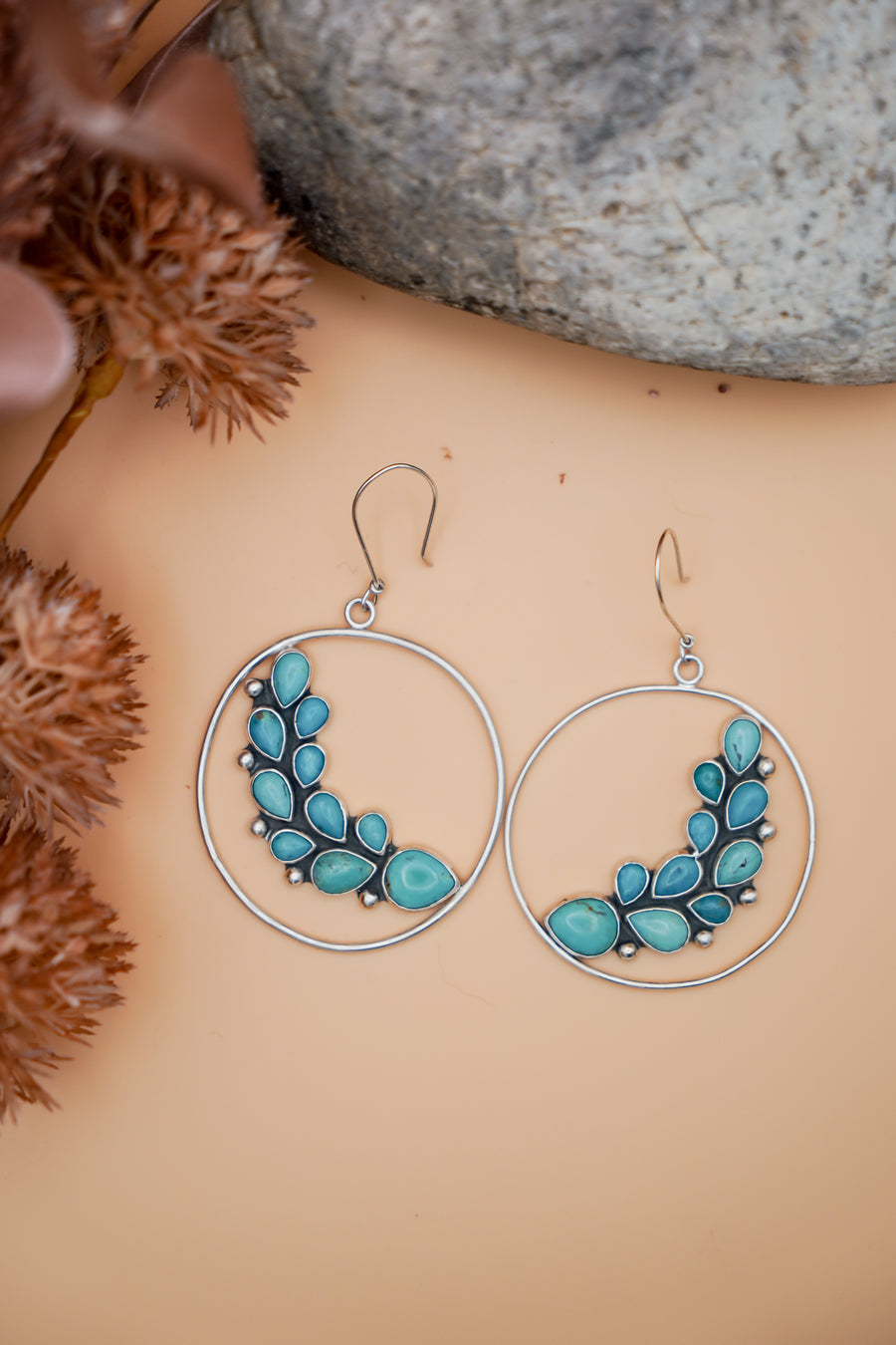 Earrings in Kingman Turquoise