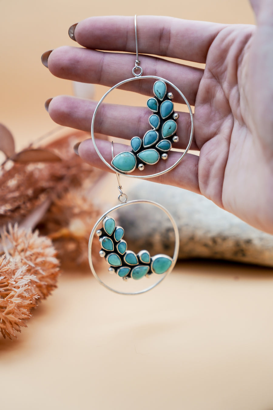Earrings in Kingman Turquoise