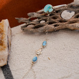 Hand Chain in Golden Hills Turquoise