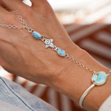 Hand Chain in Golden Hills Turquoise