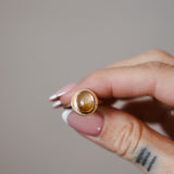 The Golden Sun Ring in Rutilated Quartz (Size 6.75)