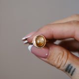 The Golden Sun Ring in Rutilated Quartz (Size 6.75)