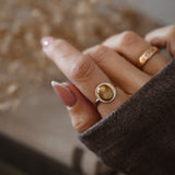 The Golden Sun Ring in Rutilated Quartz (Choose your size)