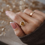 The Golden Sun Ring in Rutilated Quartz (Size 8.25)