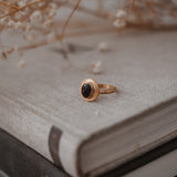 The Golden Sun Ring in Kyanite (Size 7)