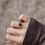 The Golden Sun Ring in Kyanite (Size 7)