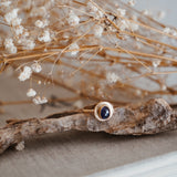 The Golden Sun Ring in Kyanite (Size 7)