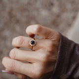 The Golden Sun Ring in Kyanite (Size 6)