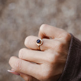 The Golden Sun Ring in Kyanite (Size 6)