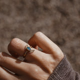 The Nightfall Ring in 14k Gold-Fill w/ Boulder Opal Doublet (Size 5.5)