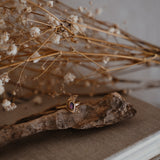 The Nightfall Ring in 14k Gold-Fill w/ Boulder Opal Doublet (Size 6.25)