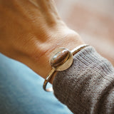 14k Gold-Fill Cuff in Ocean Jasper