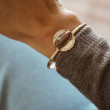 14k Gold-Fill Cuff in Ocean Jasper