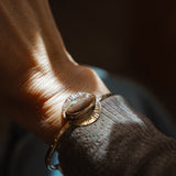 14k Gold-Fill Cuff in Ocean Jasper