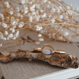 14k Gold-Fill Cuff in Ocean Jasper