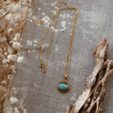 14k Gold-Fill Necklace in Campitos Turquoise