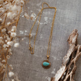 14k Gold-Fill Necklace in Campitos Turquoise