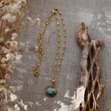 14k Gold-Fill Necklace in Campitos Turquoise