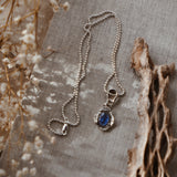 Fine Silver Kiln-Fired Pendant in Kyanite