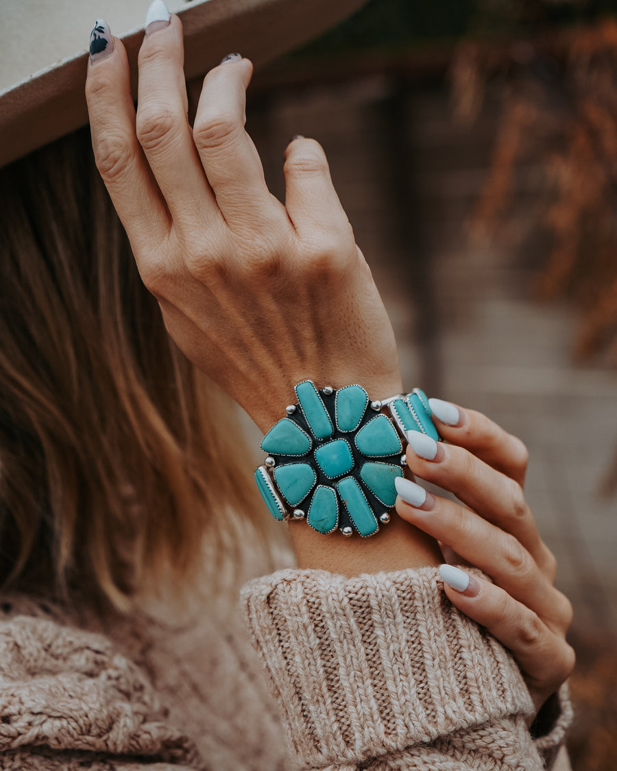 Statement Cuff in Campitos Turquoise