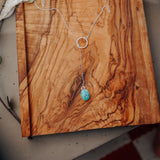 Dainty Lariat in Egyptian Turquoise