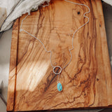 Dainty Lariat in Egyptian Turquoise
