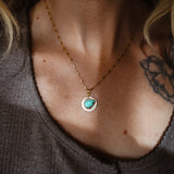 14k Gold-Fill Necklace in Campitos Turquoise