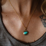 14k Gold-Fill Necklace in Campitos Turquoise
