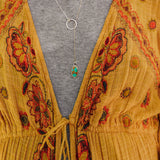 Dainty Lariat in Royston Turquoise