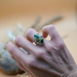 Giraffe Turquoise Ring (Size 6.5)