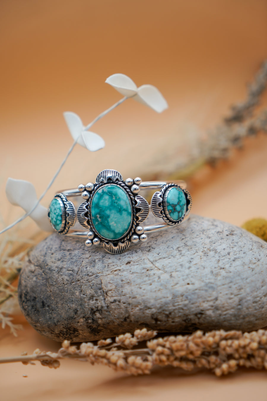 Statement Cuff in Whitewater Turquoise