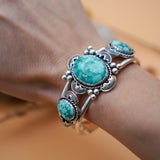 Statement Cuff in Whitewater Turquoise