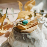 Horizontal Ring in Campitos Turquoise (Size 6.5)
