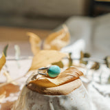 Horizontal Ring in Campitos Turquoise (Size 6.5)