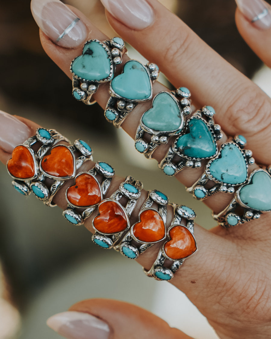 *PRE-SALE* Turquoise Lovers Ring Spiny Oyster & Morenci Turquoise
