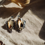 The Harvest Earrings in Montana Agate