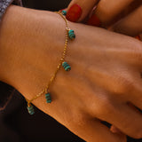 14k Gold-fill Bracelet with Turquoise Beads