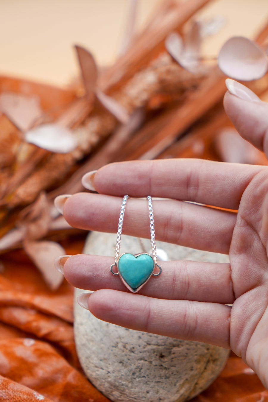 The Out West Bracelets in Chilean Turquoise Hearts