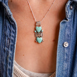 Pendant in Campitos & Lone Mountain Turquoise
